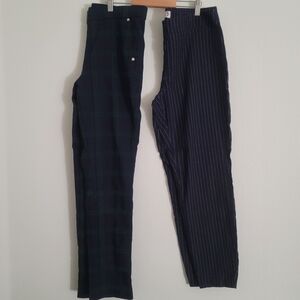 Nanette Lepore pinstripe pants (6)/Ann Klien Women's Plaid pants (S)